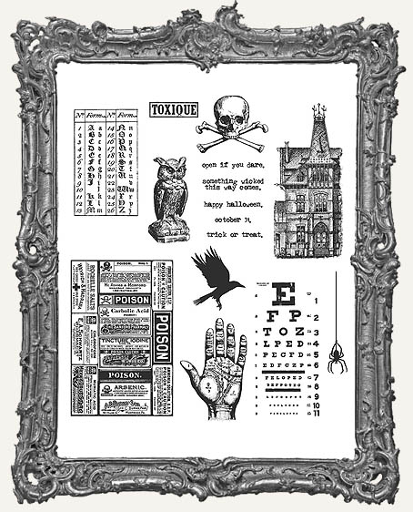 Tim Holtz - Cling Mount Stamps - Mini Halloween #5