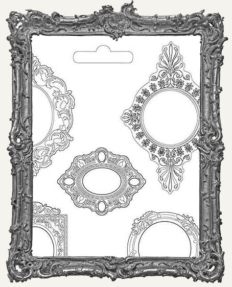 Stamperia A4 Soft Maxi Mould - Baroque Frames