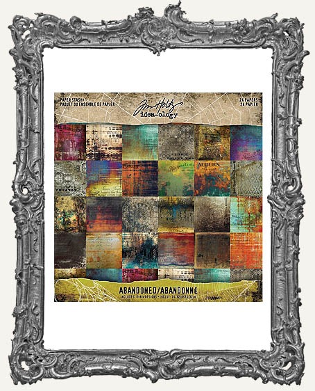 Tim Holtz - Idea-ology - Mini Paper Stash 8x8 Double-Sided Paper Pad -  Abandoned