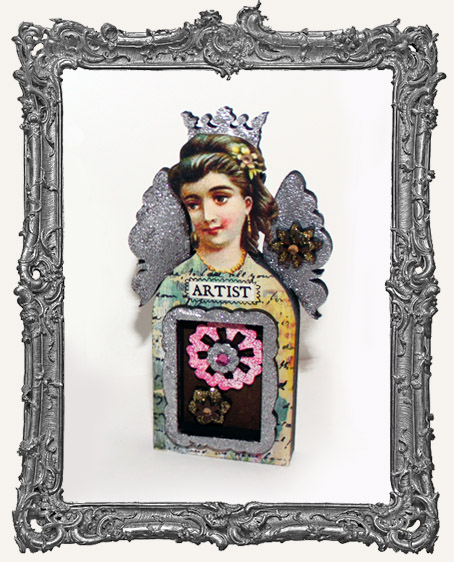19 Medium Fairy Art Doll Head Paper Cuts
