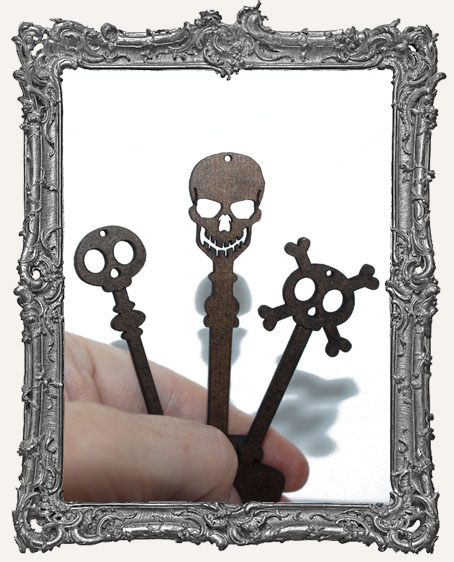 Skull Skeleton Key Cut-Outs