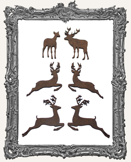 Reindeer Cut-Outs - 6 Pieces