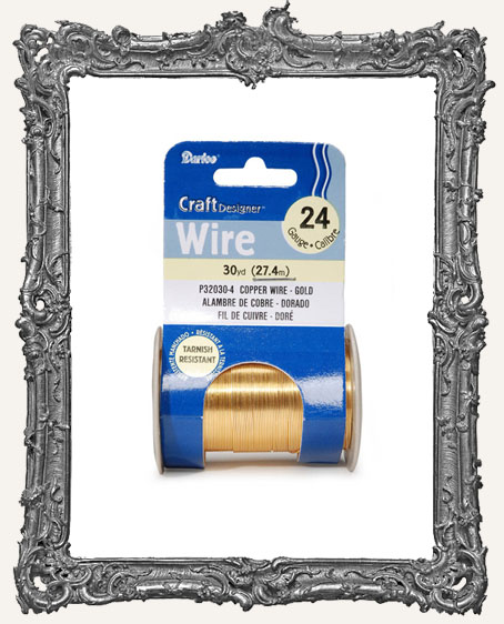Gold Beading Wire 24 Gauge - 30 Yards
