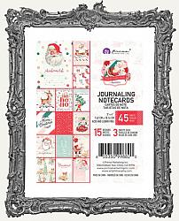 Prima Marketing Vintage Christmas Candy Cane Lane Collection - 3x4 Journaling Cards