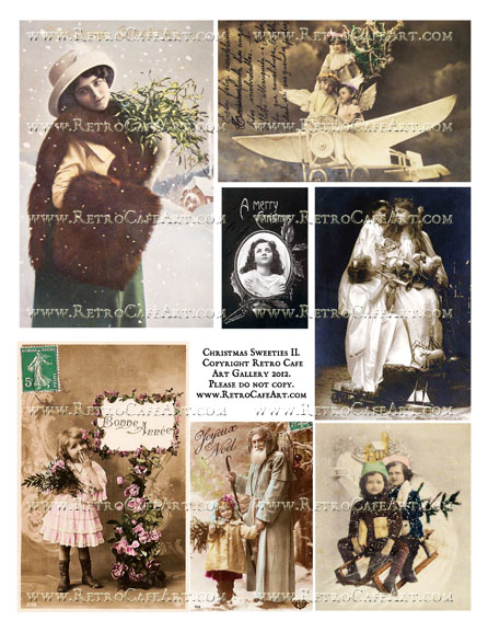 Christmas Sweeties II Collage Sheet