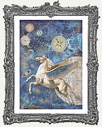 Stamperia Rice Paper Sheet A4  - Cosmos Infinity Pegasus