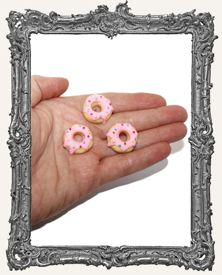 Miniature Resin Pink Doughnut Cabochon