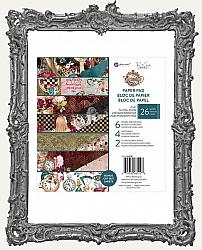 Prima Marketing Lost in Wonderland Collection Double-Sided Paper Pad - 6 x 6 Paper