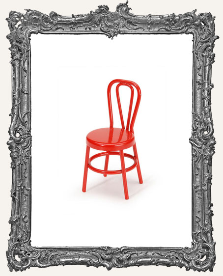 Miniature Red Metal Chair