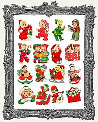 Vintage Christmas Paper Cuts - Set 3