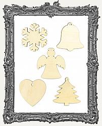 Young Artists - Wood Ornaments Set of 5 - Style 1