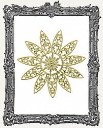 German Dresden Gold Large Ornate Snow Star Snowflake 1 Piece