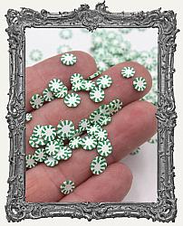 Miniature Peppermint Candies - Green and White - 10 Pieces