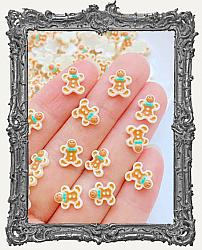 Miniature Resin Cookies - Blonde Gingerbread - 4 Pieces