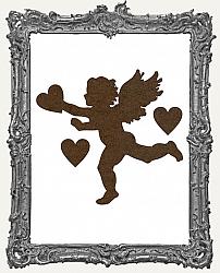 Mixed Media Creative Surface Board - Cupid with Layered Hearts
