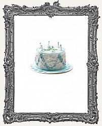 Miniature Blue Birthday Cake