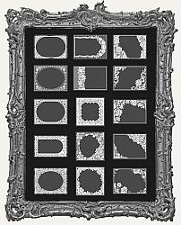 Clear Die Cut Lace Stickers - Pack of 30 - Ornate Frames