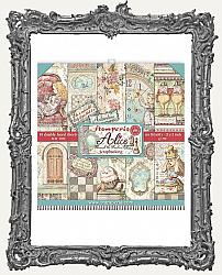Stamperia Double-Sided Paper Pad 12X12 - Alice Through The Looking Glass