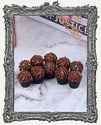 Miniature Resin Chocolate Cupcake with Sprinkles - 1 Piece