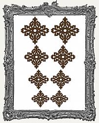 Ornate Decoration Cut-Outs - Style 3 - 8 Pieces