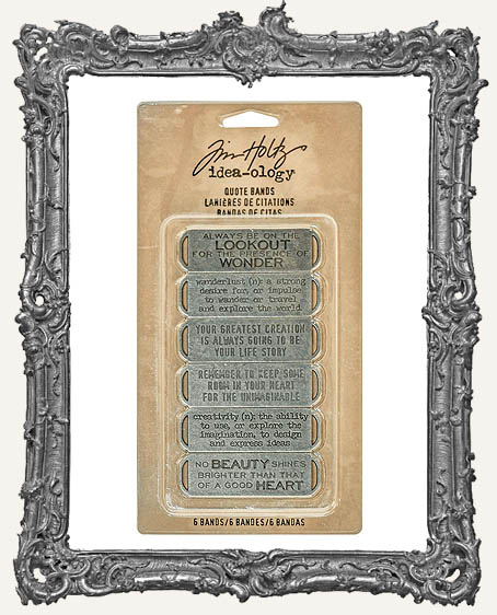 Tim Holtz Idea-ology Metal Quote Bands