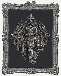Zuri Silicone Mold - Ornate Elephant