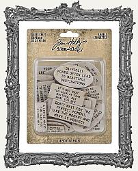Tim Holtz - Idea-ology - Quote Chips - Labels