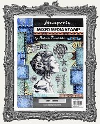 Stamperia Cling Stamp Set - Sea World - Lady 7 Pieces