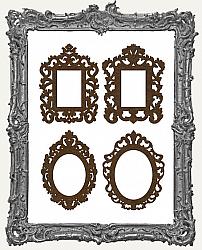 Fancy Oval and Rectangle Layered Ornate Frame Cut-Outs - Medium - 8 Pieces
