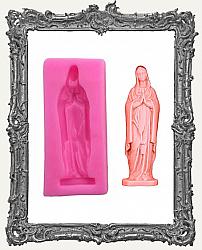 Small Pink Silicone Mold - Our Lady of Guadalupe Virgin Mary Icon