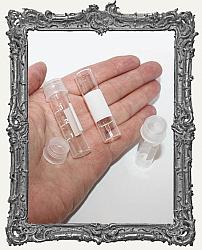 Glass Vials with Printed Numbers and Label - Set of 3 - Small