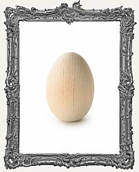 Unfinished Wood Hen Egg 2.5 Inch - 1 Piece