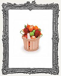 Miniature Fall Basket with Fruit and Vegetables