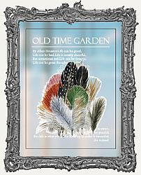 Clear Die Cut Old Time Garden Stickers - Pack of 40 - Feathers