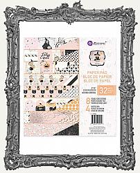 Prima Marketing Vintage Halloween Double-Sided Paper Pad - Luna - 8 x 8 Paper