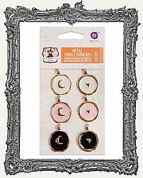 Prima Marketing Vintage Halloween Luna Collection - Metal Resin Charms Moon and Hearts
