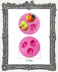 Small Pink Silicone Mold - Pumpkins