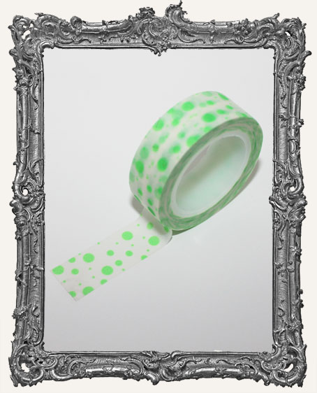 Washi Tape - Green Bubbles