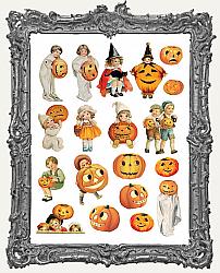 Vintage Halloween Paper Cuts - Set 1