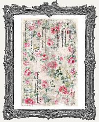 Prima Marketing Re-Design Mulberry Tissue - Floral Wallpaper