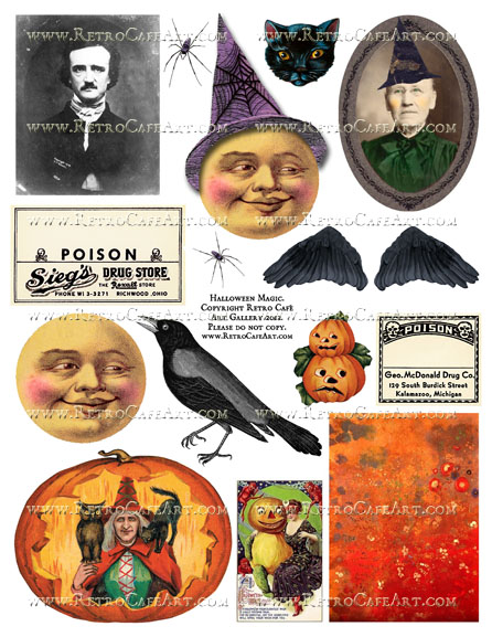 Halloween Magic Collage Sheet