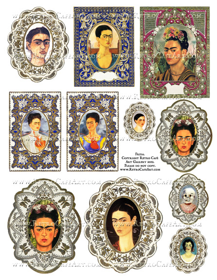 Frida Collage Sheet
