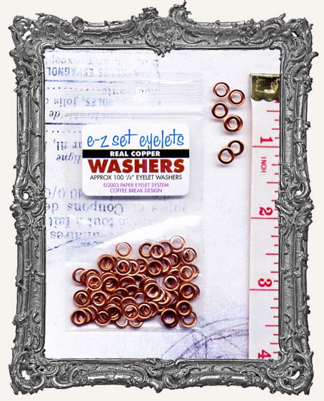 1/8" Eyelet Washers - Copper