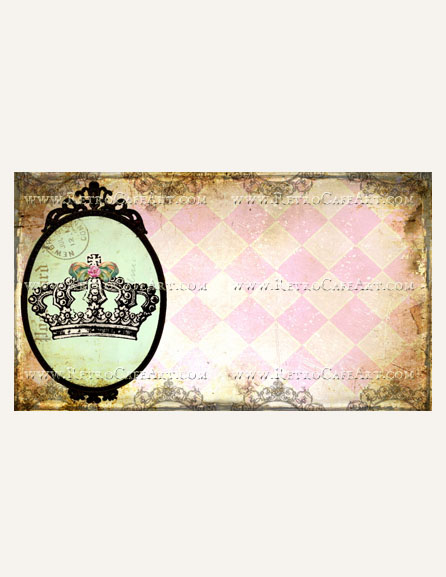 Fancy Crown Business Card Template by Debrina Pratt - DP241