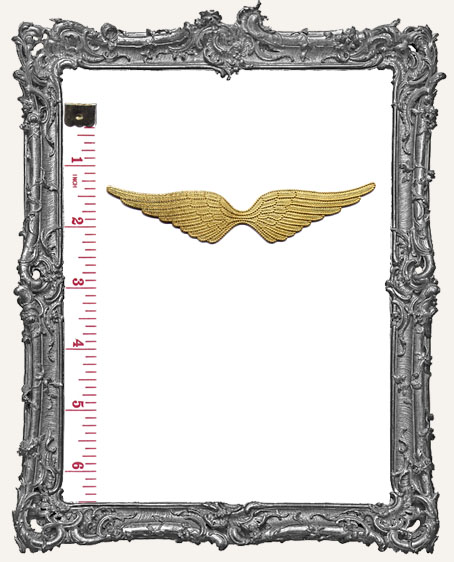 Extra Large Brass Connected Angel Wings - 1 Piece