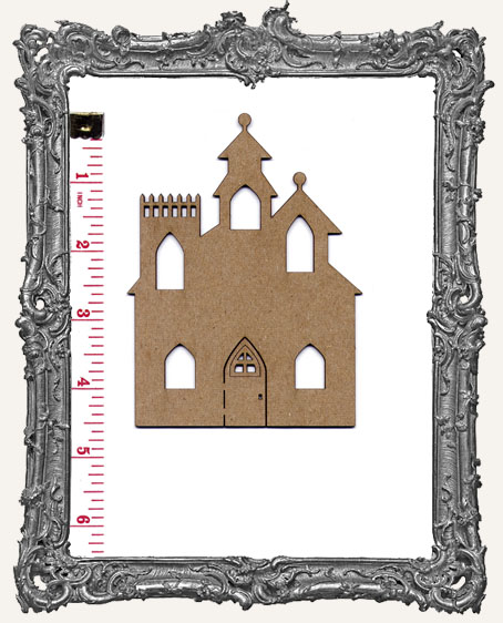 Medium Chipboard Gothic Haunted Houses - Pack of 3