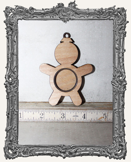 Shadow Box Shrine Kit - Gingerbread Person Ornament