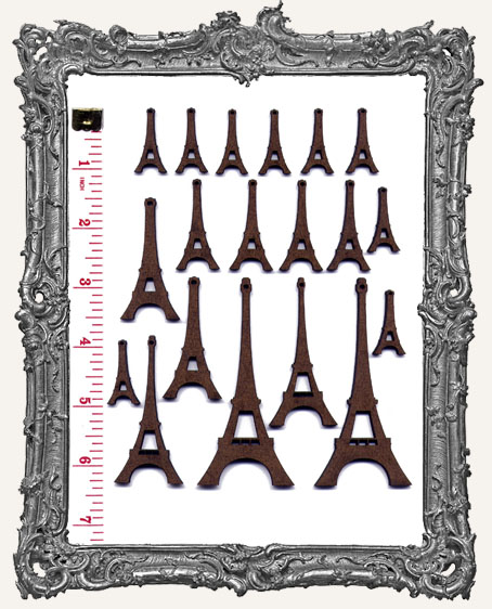 Eiffel Tower Mix Set WITH CHARM HOLES - 20 Pieces