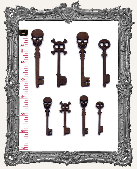 Skull Skeleton Key Cut-Outs