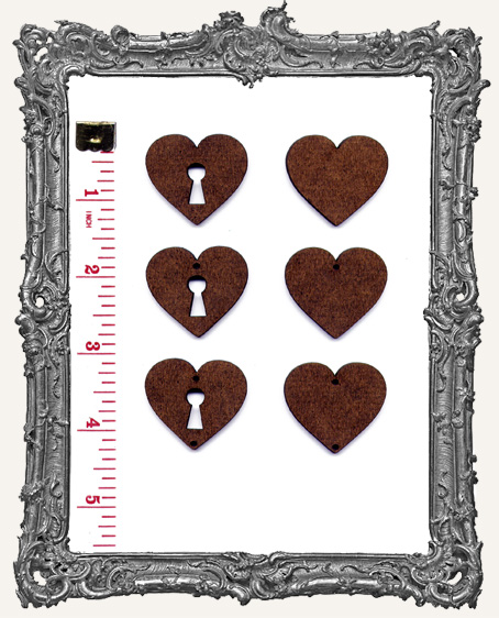 Heart Keyholes - Small and Medium